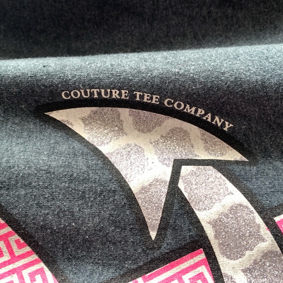 COUTURE Hope Anchors the Soul Hebrews 6:19 Pink Breast Cancer Ribbon Tee Shirt - Picture 4 of 9